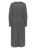 CULTURE Sukienka "Chaina" w kolorze czarno-białym