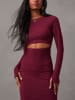 Milan Kiss Kleid in Bordeaux