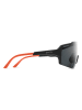 SMITH Unisekssportbril "Flywheel" zwart/oranje/grijs