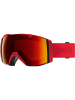 SMITH Okulary narciarskie unisex "Lava" w kolorze czerwonym