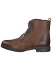 Marco Tozzi Leder-Boots in Cognac