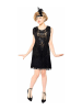 Carnival Party 2-delig kostuum "Flapper Lady Roxy" zwart