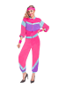 amscan 2-delig kostuum "80's Shell Suit" roze