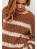 Plume Sweter "Andalou" w kolorze karmelowo-kremowym