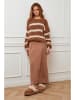 Plume Sweter "Andalou" w kolorze karmelowo-kremowym