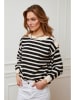 Plume Sweter "Jalove" w kolorze kremowo-czarnym