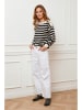 Plume Sweter "Jalove" w kolorze kremowo-czarnym