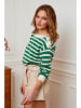 Plume Sweter "Jalove" w kolorze kremowo-zielonym