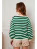Plume Pullover "Jalove" in Grün/ Creme