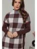 Soft Cashmere Gebreide jurk bruin/crème
