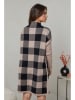 Soft Cashmere Sukienka dzianinowa w kolorze czarno-beżowym