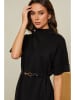 Soft Cashmere Sukienka w kolorze czarnym