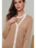 Soft Cashmere 2tlg. Outfit in Camel/ Weiß