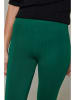 Soft Cashmere Legginsy w kolorze zielonym