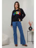 Soft Cashmere Trui zwart