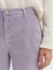OPUS Spodnie sztruksowe "Mokoti" w kolorze lawendowym