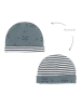 Dirkje Dwustronna czapka w kolorze ciemnozielono-białym