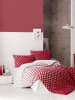 Colourful Cotton Renforcé beddengoedset "Puanline" wit/rood