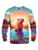 Mr GUGU & MISS GO Sweatshirt "Free Capybara" in Bunt