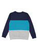 lamino Sweatshirt in Dunkelblau/ Blau/ Grau