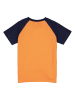 lamino Shirt oranje/donkerblauw