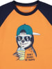 lamino Shirt in Orange/ Dunkelblau