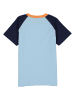 lamino Shirt lichtblauw/donkerblauw