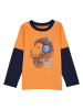 lamino Longsleeve oranje/donkerblauw