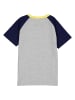 lamino Shirt in Grau/ Dunkelblau