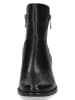 Caprice Skórzane botki "Fiona" w kolorze czarnym