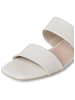 Tamaris Leren slippers wit