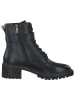 Tamaris Leder-Boots in Schwarz