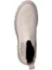 Tamaris Leder-Chelsea-Boots in Beige