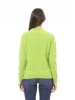 Baldinini Trend Wełniany sweter w kolorze zielonym