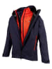 Ande 2-delige functionele jas "Eiger" donkerblauw/rood