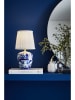 Marksljöd Tischleuchte "Göteborg" in Weiß/ Blau - (H)33 x Ø 17 cm