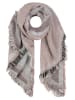 Eight2Nine Sjaal lichtroze/grijs - (L)240 x (B)70 cm