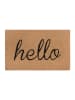 Hanse Home Kokos-deurmat "Hello" beige