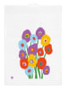 ppd Theedoek "Super Bouquet" meerkleurig/wit - (L)70 x (B)50 cm
