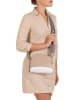 Mia Tomazzi Leder-Umhängetasche "Cassala" in Nude - (B)23 x (H)19 x (T)9 cm