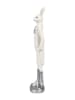 Clayre & Eef Decoratief figuur "Konijntje" wit - (B)5 x (H)20 cm