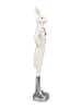 Clayre & Eef Decoratief figuur "Konijntje" wit - (B)5 x (H)20 cm