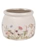 Clayre & Eef Blumentopf in Beige - (H)10 x Ø 12 cm