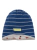 loud + proud Omkeerbare muts wit/donkerblauw