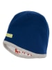 loud + proud Omkeerbare wollen muts wit/donkerblauw