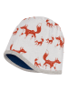 loud + proud Omkeerbare wollen muts wit/donkerblauw
