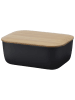 RIG-TIG Broodtrommel zwart - (B)15,5 x (H)6 x (D)11,5 cm