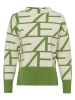 Zero Sweter w kolorze zielono-kremowym