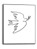 Orangewallz Ingelijste kunstdruk "Dove of Peace" - (B)40 x (H)50 cm