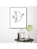 Orangewallz Druk artystyczny "Dove of Peace" w ramce